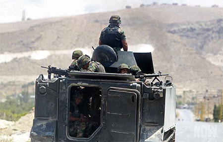 Ejército libanés ataca posiciones terroristas